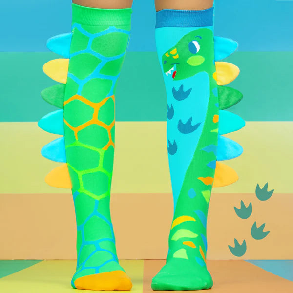MADMIA Green Roar Dino Socks