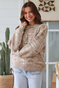 Charlotte The Label Knit Jumper Oatmeal