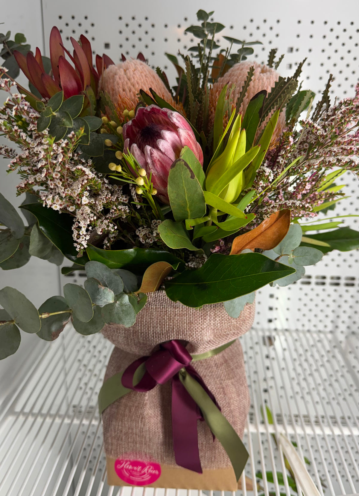 Native Bouquet in Natural Vase