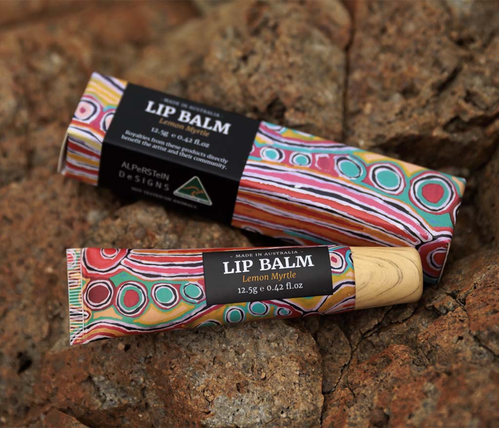 Judy Watson Lemon Myrtle Lip Balm - ALPeRSTEIN DeSIGNS