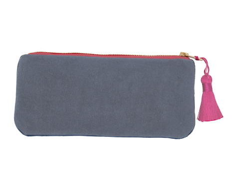Makeup pouch with tassel pull