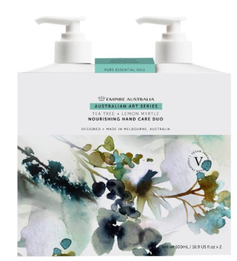 Australian Art Series – Tea Tree & Lemon Myrtle Hand Care Duo Set 500ml