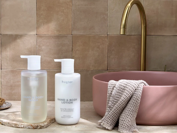 Huxter Wash & Lotion Duo - Pink - White Peony & Cashmere