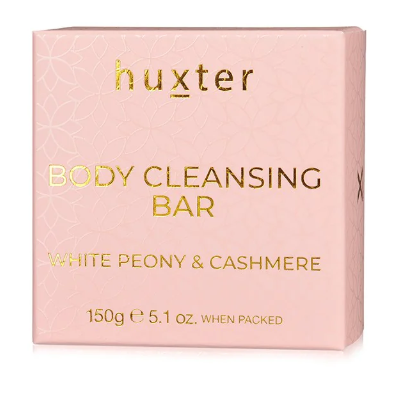 Huxter Body Cleansing Bar 150gm - Pink - White Peony & Cashmere