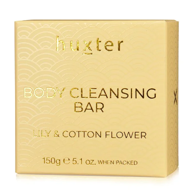 Huxter - Body Cleansing Bar 150gm - Yellow - Lily & Cotton Flower