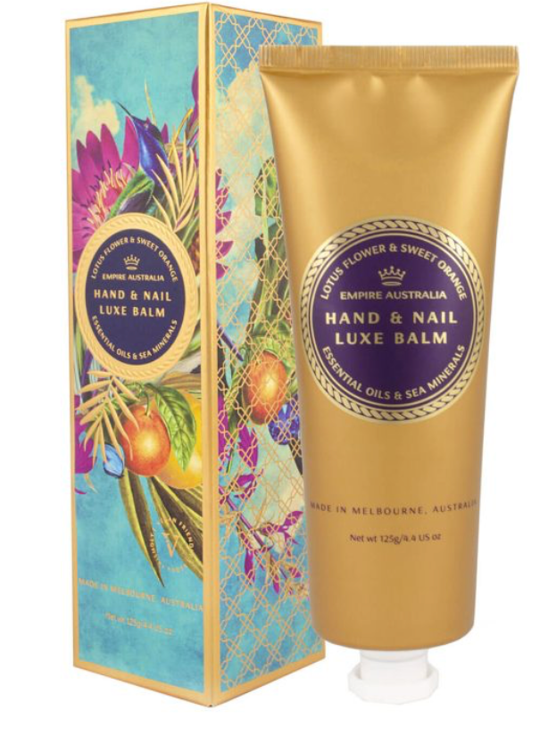 Sapphire Coast – Lotus Flower & Sweet Orange Oil Hand & Nail Balm 125g