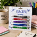 Sweary Stationary - Teacher, Nurse, HR, Purple - 5 pen pack