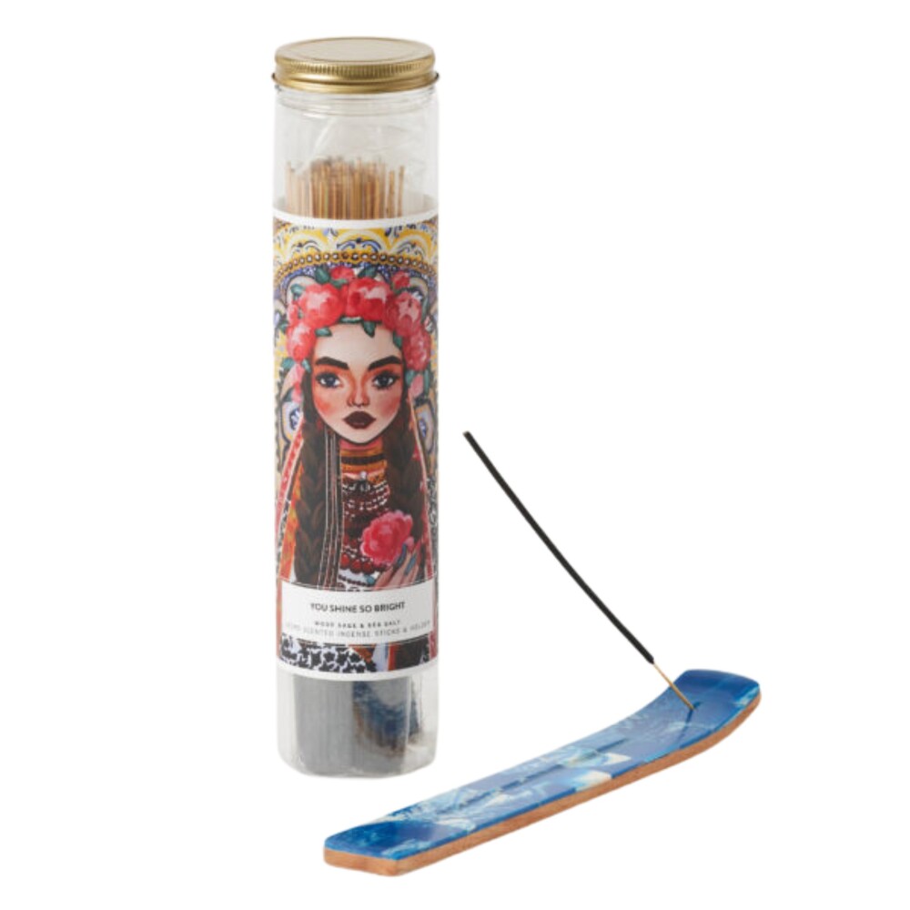 100 pc Scented incense sticks and holder