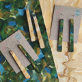Kami-So Reversible Large paddle earrings