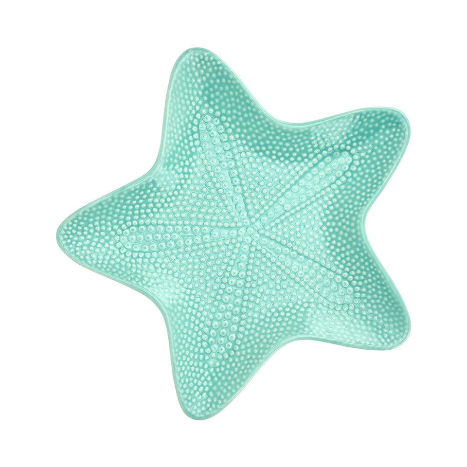 Annabel Trends Ceramic Starfish Dish 22cm Large - Aqua