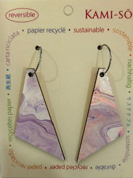 Kami-So Large Triangle Reversible Earrings