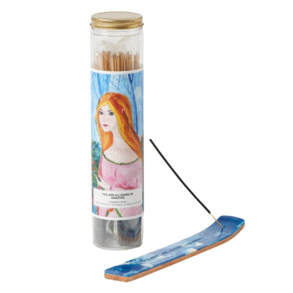 100 pc Scented incense sticks and holder